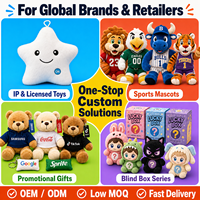 Fabricant de jouets en peluche avec logo personnalisé, OEM, poupée en peluche, mascotte, peluche douce, commande en gros, cadeau promotionnel