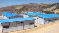 Maison préfabriquée de type K, bâtiment modulaire de chantier, maison de chantier temporaire, sur mesure OEM/ODM, dortoir portable à panneaux sandwich