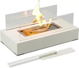 Noel süslemeleri için masa üstü ateş çukuru kapalı Mini masa üstü Firepit küçük şömine kase masa süsü Smores yapımcısı