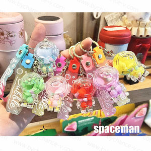 سلسلة مفاتيح على شكل فقاعة شاي سائلة للمتاجر والمشروبات إكسسوارات عصرية للفتيات - Product Image 5