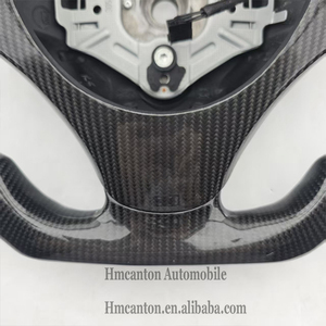 Volante Deportivo de Cuero Perforado y Fibra de Carbono para BMW Serie 3 E90 E91 E92 E93, Producto Popular - Product Image 4