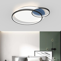 Lámpara de techo de diseño moderno, iluminación Led inteligente para decoración de casa residencial, con Control remoto