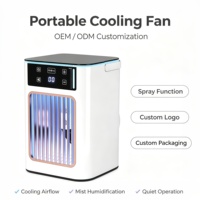 AC Portabel USB Mini Pendingin Udara 3 Kecepatan Pendingin Mobile untuk Rumah Kantor Asrama Kipas Pendingin Pelembab Plastik Hemat Energi