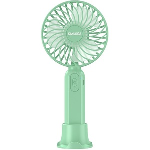 คากุซิกะพัดลมตั้งโต๊ะแบบชาร์จไฟได้พร้อมขาตั้ง สีเขียว 1510 - Product Image 1