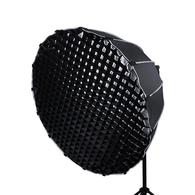 90cm Factory Wholesale Parabolic Softbox Professional Quick Set-up Deep Softbox With Grid and Bowen Mount for Studio Led Light