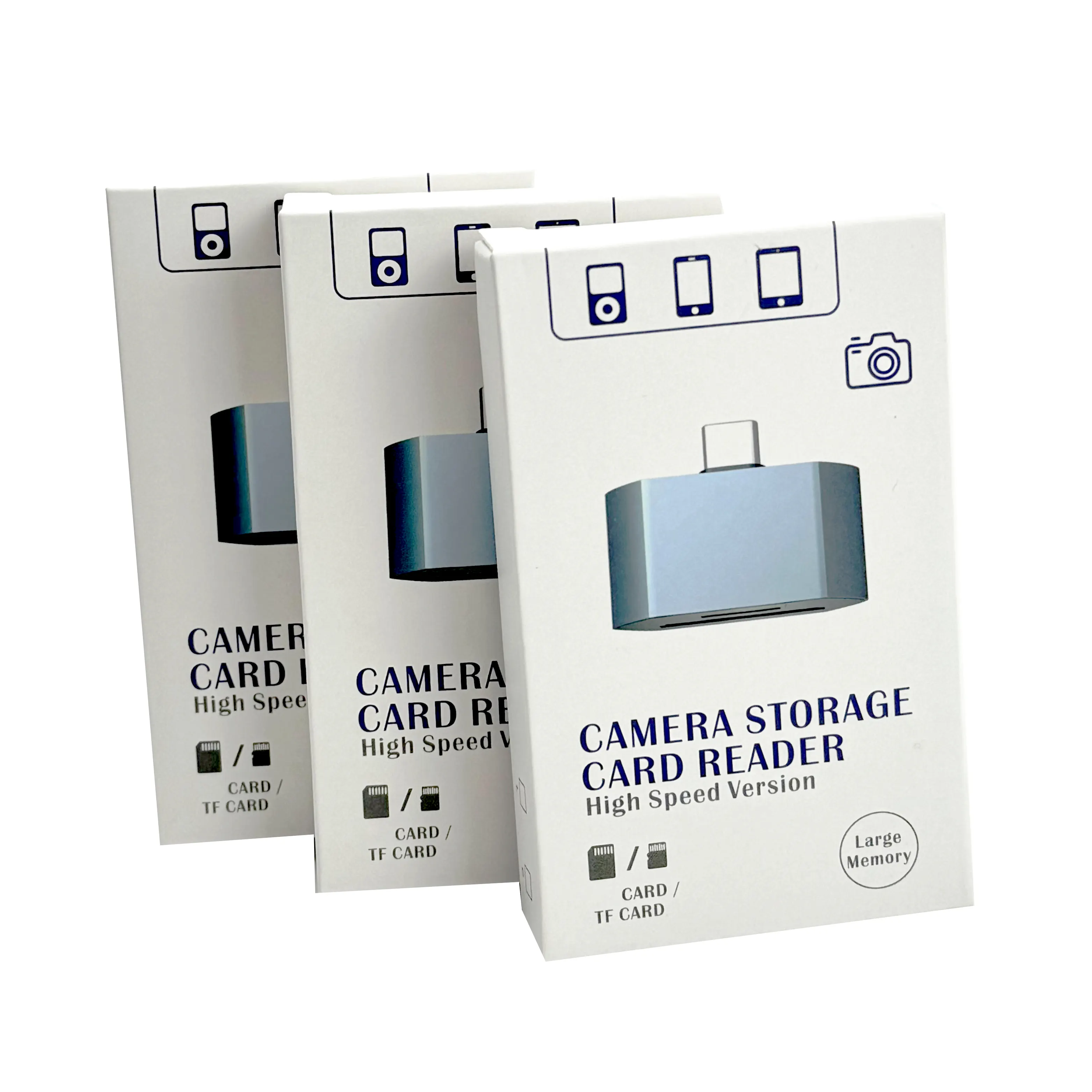 Conector OTG 2 em 1 USB tipo C para SD tf leitor de cartão adaptador de cabeça de gravação novo modelo para iPhone