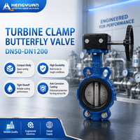 Vanne papillon en fonte ductile de haute qualité HY DN50 DN1200 pour eau à température moyenne