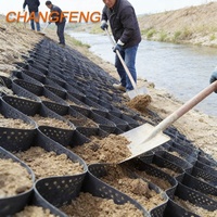 Géocell en HDPE industriel à installation facile, grille de gravier en plastique, prix du géocell, stabilisateur de gravier extérieur, géocell anti-corrosion