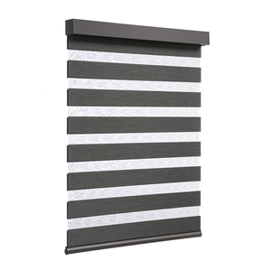 Bán buôn in bán chạy nhất Con lăn Rèm tầm nhìn tùy chỉnh năng lượng mặt trời tự động rèm cửa sổ Shades Zebra rèm với động cơ Moto - Product Image 5