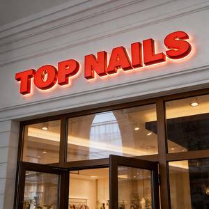 制造商双面发光 3D 亚克力 LED 标牌灯字定制发光广告牌 IP65 防水 商场公司 - Product Image 3