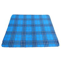Couverture en polaire personnalisée avec motif à carreaux en polyester 180 g/m² pour la maison, cadeau promotionnel