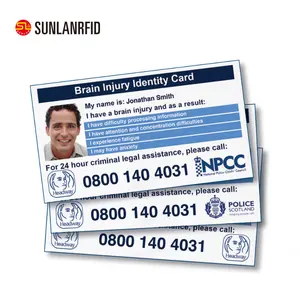Custom Personalized Photo ID Card RFID PVC Identification Portrait Card