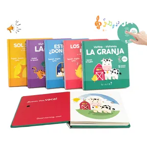 OEM/ODM personalizado Tapa dura libro de sonido niños impresión música lectura sonido libros servicios para niños