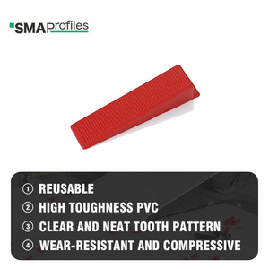 Modern <strong>Tile</strong> <strong>Spacers</strong> &amp; <strong>Leveling</strong> System Plastic Clips for Exterior Flooring <strong>Tiles</strong> 3-Year Warranty Easy Installation - Product Image 4