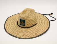 Tapis Herbe Creux Herbe Tissé À La Main Hommes Américains Unisexe Style Sauveteur Surf Chapeau De Paille Pêche En Plein Air Panama Chapeau