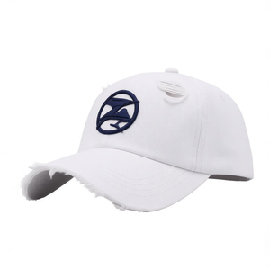 หมวกแก๊ปทรงวินเทจผ้าฝ้ายฟอกแบบ OEM สั่งทำพิเศษ 6 แผง ทรง Dad Hat ดีไซน์ไม่แข็งตัว ปรับขนาดได้ด้วยหัวเข็มขัดโลหะ สั่งทำได้ - Product Image 3