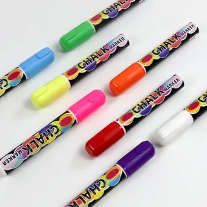 High Quality Non-toxic Liquid Chalk Marker Dry Erase Marker With Brush LED board marker pens for painting