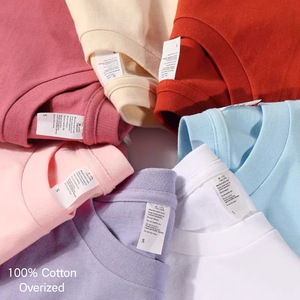 Camisetas Estampadas al por Mayor con Logotipo Personalizado en la Parte Delantera y Trasera, Impresión en Algodón Grueso 100%, Diseña Tu Propia Camiseta, Camisetas Extra Grandes para Hombre - Product Image 1