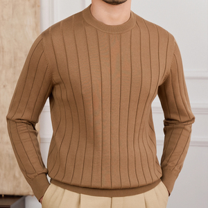 Canottiera da uomo autunno e inverno Casual in <span class=keywords><strong>cotone</strong></span> 100% traspirante a maniche lunghe in tinta unita in <span class=keywords><strong>maglia</strong></span> - Product Image 3