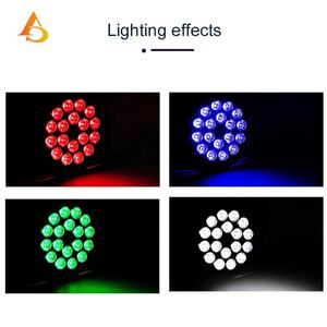 Iluminación de Escenario, Luz Par LED RGBW de 18x10w, Lente Grande de Aluminio, Luz Par DMX para Bodas y Fiestas - Product Image 3