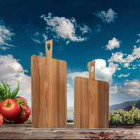 Planche à découper en bois d'acacia durable, grande, rectangulaire, avec poignée, épaisseur 1,5 cm, pour charcuterie, livraison gratuite