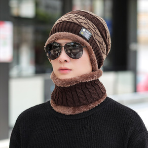 Men's Windproof Knitted Ski Cap With Neck Protector Fleece Lined Warm Hat For Cycling Outdoor Sports Winter Use - Product Image 3