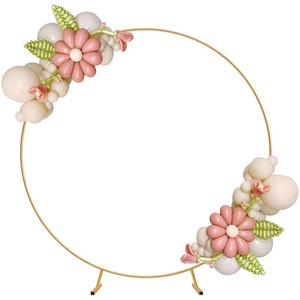 Kim Loại vòm <span class=keywords><strong>Backdrop</strong></span> Vòng hoa vòm vòng tròn vòm đứng cho đám cưới sinh nhật đảng Xmas tổ chức sự kiện trang trí - Product Image 1