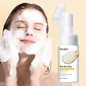 OEM ODM Produits coréens pour les soins de la peau au riz Mousse nettoyante biologique Acide aminé Mousse nettoyante pour le visage Nettoyant pour peaux sensibles