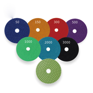 Discos de Pulido de Diamante de 100 mm de Dureza Media para Mármol, Granito y Piedra, Grano 30-3000, Respaldo Autoadhesivo, OEM Disponible - Product Image 4