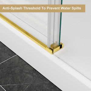 2025 Usine Salle <span class=keywords><strong>De</strong></span> Bains <span class=keywords><strong>De</strong></span> Luxe Mur à Mur <span class=keywords><strong>En</strong></span> Acier Inoxydable Or Cadre Coulissant <span class=keywords><strong>Douche</strong></span> Porte <span class=keywords><strong>En</strong></span> <span class=keywords><strong>Verre</strong></span> - Product Image 3