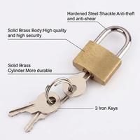 Cadenas en laiton 20 mm de haute sécurité, bonne qualité, à clé différente, en promotion