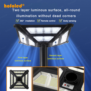 Hiện đại ngoài trời UFO năng lượng mặt trời ánh sáng 2000W với cảm biến chuyển động tất cả các vòng chiếu sáng không thấm nước IP65 vườn <span class=keywords><strong>LED</strong></span> năng lượng mặt trời UFO ánh sáng - Product Image 6