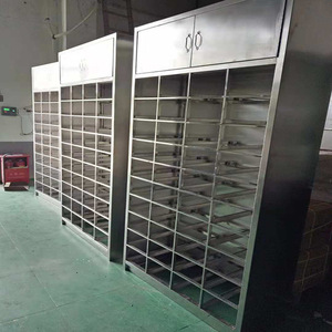 Joyful Abundance Stainless Steel Medicine Cabinet SLV-D40110 Double Sided Drawer Hospital <b>Storage</b> <b>Unit</b> - Product Image 3