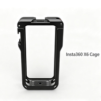 Gabbia Protettiva per Fotocamera Insta360 X6 con Punti di Montaggio Multipli per Vlogging, Riprese e Accessori per Action Camera