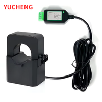 Transformador de Corriente CA Monofásico de Núcleo Dividido Digital de Clase 0.5 RS485 Modbus RTU 4-20mA 10A-2000A DC12V Directo para PLC SCADA HMI
