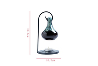 Brûleur à mazout en métal chauffe-cire chauffe-plat en céramique bougeoir brûleur à mazout diffuseur d'arôme de parfum pour la maison chambre SPA