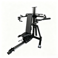 Équipement de fitness multifonctionnel 4-en-1 : Banc de musculation réglable, Planche de levage de poids, Machine à force convergente à levier