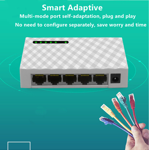5 10/100/Mbps <span class=keywords><strong>RJ45</strong></span> Ports commutateur ethernet internet boîtier en plastique commutateur ethernet 5 ports mini commutateur ethernet - Product Image 5