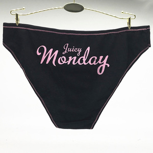 Sous-vêtements populaires pour femmes, jours de la <span class=keywords><strong>semaine</strong></span>, culottes mignonnes pour grandes filles avec imprimé lettres, style quotidien, bikini tissé, vente en gros - Product Image 6