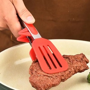 Food Tong Set Stainless Steel Kitchen Tongs <b>Silicone</b> Nylon Non-Slip Cooking Clip Clamp BBQ Salad <b>Tools</b> Grill Kitchen Accessories - Product Image 2