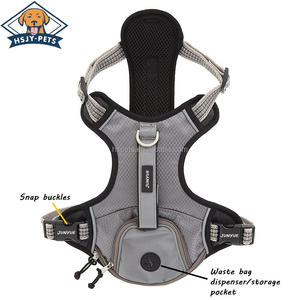 反射ポケットドッグハーネスコンフォートセーフチョークフリー調節可能ノープルドッグハーネス、小型中型および大型犬用ハンドル付き - Product Image 4