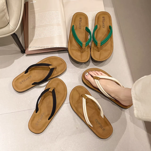 Classic Ladies Soft Casual Flat <b>Slide</b> for Female PU Summer Designer Women Leather Slipper Wholesale - Product Image 2