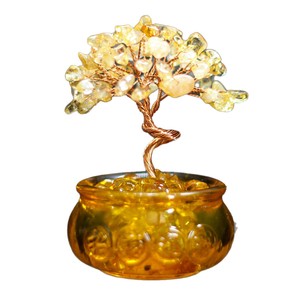 Arbre à argent en cristal avec base en lingot de verre, décoration de bureau créative pour la maison - Product Image 5