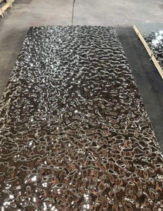 <span class=keywords><strong>Plaque</strong></span> d'acier inoxydable <span class=keywords><strong>ondulée</strong></span> texturée et <span class=keywords><strong>transparente</strong></span> à l'eau 304 pour façade - Product Image 2