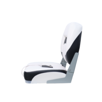 Siège de bateau pliable à dossier bas en vinyle marin, imperméable et résistant aux UV, pour petits bateaux