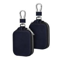 Boîte universelle pour écouteurs en simili cuir, anti-poussière, antichoc, étui de protection multifonction, sac à clés, porte-clés, personnalisable
