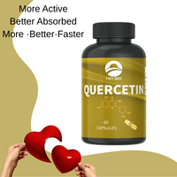 Quercétine fabriquée en Chine, 180 capsules, complément alimentaire pour adultes, soins de santé et beauté, soutien immunitaire et anti-fatigue, certifié Halal
