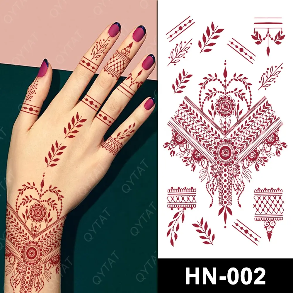 Impermeável Corpo Falso Mulheres Tatuagem Desenhos Temporário Full Hand Tatoo Adesivos Henna