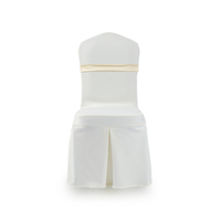 Ceinture de chaise de mariage en satin décorative