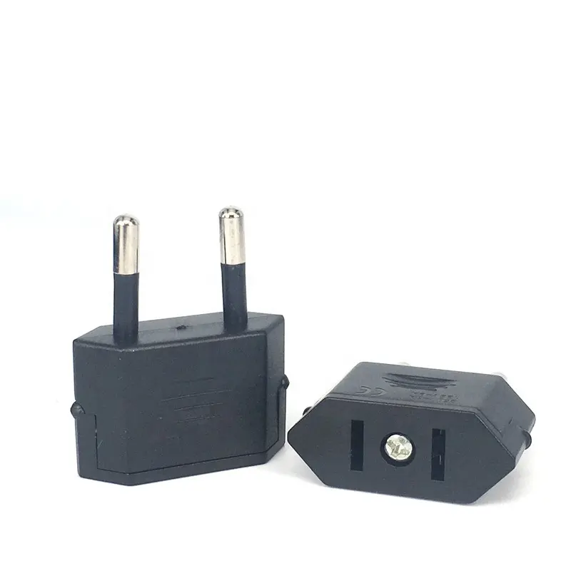 OEM travel plug adapter us to europe 110v to 220v plug converter us to eu electric power socket adapter